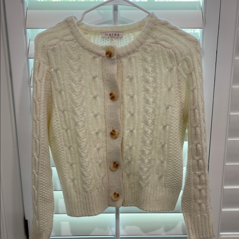 COPY - MAREA Cream Cable Knit Sweater